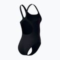 Дамски цял костюм за плуване Speedo Placement Muscleback anthracite/clover 8