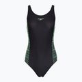 Дамски цял костюм за плуване Speedo Placement Muscleback anthracite/clover 6