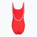 Дамски цял бански костюм Speedo Texture Bound Scoop high risk red/bright white 2