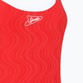Дамски цял бански костюм Speedo Texture Bound Scoop high risk red/bright white 3