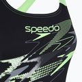Дамски цял костюм за плуване Speedo Medley Logo Medalist anthracite/clover 3