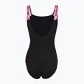 Дамски цял костюм за плуване Speedo Shaping LunaLustre Printed anthracite/ruby 2