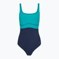 Дамски цял костюм за плуване Speedo Shaping Contour Eclipse peacock teal/peacoat