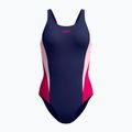 Дамски цял костюм за плуване Speedo Colourblock 2.0 peacoat/pink 6