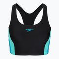 Дамски цял костюм за плуване Speedo Colourblock Splice 2.0 anthracite/mayanblue 3