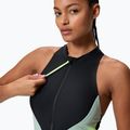 Дамски цял бански костюм Speedo Ocean Flex Zip black/pale clover 4