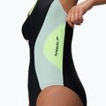 Дамски цял бански костюм Speedo Ocean Flex Zip black/pale clover 5