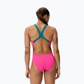 Дамски цял бански костюм Speedo Solid Powerback punchy pink 2