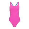 Дамски цял бански костюм Speedo Solid Powerback neon flamingo