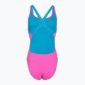 Дамски цял бански костюм Speedo Solid Powerback neon flamingo 2