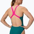 Дамски цял бански костюм Speedo Solid Powerback peacock 4