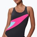 Дамски цял бански костюм Speedo Hyperboom butterfly back anthracite/margarita pink 4