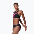 Дамски бански костюм от две части Speedo Hyperboom Butterfly Back anthracite/margarita pink 3