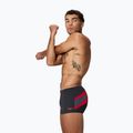 Мъжки боксерки за плуване Speedo Hyperboom Aquashort antracite/high risk red 3