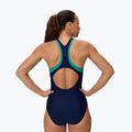 Дамски цял бански костюм Speedo Colorblock Racerback peacoat/peacock teal 2