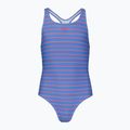 Детски цял бански костюм Speedo Stripe Print Medalist periwinkle blue