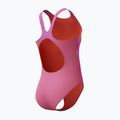 Детски цял бански костюм Speedo Print Pulseback розов/неонов виолетов 6