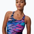 Дамски цял бански костюм Speedo Hyperboom Print Medalist anthracite 4