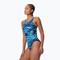 Дамски цял костюм за плуване Speedo Hyperboom Print Medalist peacoat 3