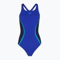 Дамски цял костюм за плуване Speedo Solid Splice Medalist sapphire/peacoat