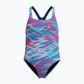 Детски цял бански костюм Speedo Hyperboom Print Medalist margarita pink