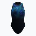 Дамски цял костюм за плуване Speedo Print Hydrasuit anthracite