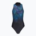 Дамски цял костюм за плуване Speedo Print Hydrasuit anthracite
