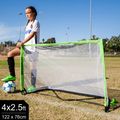 QuickPlay Изскачаща футболна врата 120 x 75 cm бяла QP1228 2