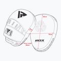 Треньорски тренировъчни лапи RDX Focus Pad With Strap white 6