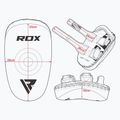 RDX T3 Muay Thai Training Shield Kick Pads бяло/черно 6