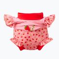 Детски бански от една част с пелена Splash About Happy Nappy Frills ягодово поле 3