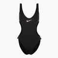 Дамски бански костюм от една част Nike Wild в черно и бяло NESSD255-001