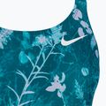 Дамски бански костюм от една част Nike Hydrastrong Multi Print Fastback mineral teal 3