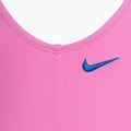 Детски бански костюм от една част Nike Multi Logo U-Back, игрив, розов 4