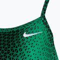 Дамски бански от една част Nike Hydrastrong Delta Racerback court green 3