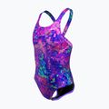 Детски бански костюм от една част Nike Hydrastrong Multi Print Fastback persian violet 3