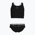 Детски бански от две части Nike Logo Tape Crossback Midkini черен