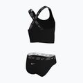 Детски бански от две части Nike Logo Tape Crossback Midkini черен 2