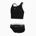Детски бански от две части Nike Logo Tape Crossback Midkini черен 3