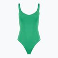 Дамски бански от една част Nike Essential V-Neck stadium green