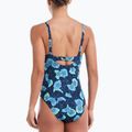 Дамски цял бански костюм Nike Poppy Print V-Neck midnight navy 3