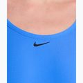Дамски цял бански костюм Nike Logo Tape Fastback blue crystal 4
