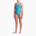 Дамски цял бански костюм Nike Ocean Bound Ripple Texture Square Neck bleached turquoise 2