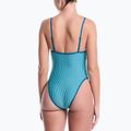 Дамски цял бански костюм Nike Ocean Bound Ripple Texture Square Neck bleached turquoise 3