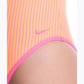Дамски цял бански костюм Nike Ocean Bound Ripple Texture Square Neck pink glow 5