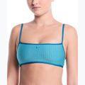 Горнище от бански костюм Nike Ripple Texture Bralette Classic Bikini bleached turquoise