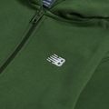 Детски суитшърт New Balance Brush Back Small Logo Full Zip Hoodie dark alpine green 3