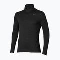 Мъжка блуза за бягане с дълъг ръкав Mizuno Tech Thermal Charge Breath Thermo Half Zip Long Sleeve Tee black