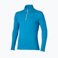 Мъжка блуза за бягане с дълъг ръкав Mizuno Tech Thermal Charge Breath Thermo Half Zip Long Sleeve Tee blue jewel