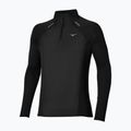Мъжка блуза за бягане с дълъг ръкав Mizuno Active Dryaeroflow Hybrid Long Sleeve Top Black